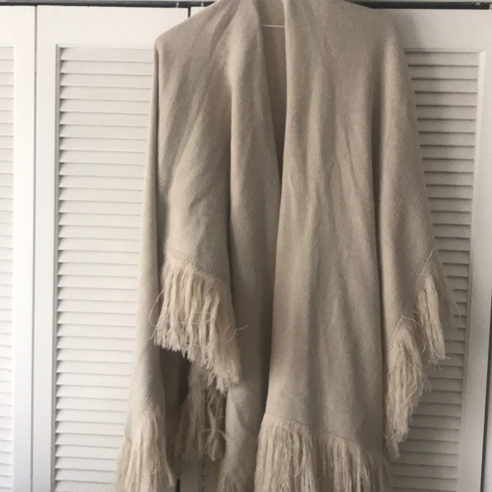 Never worn tan poncho